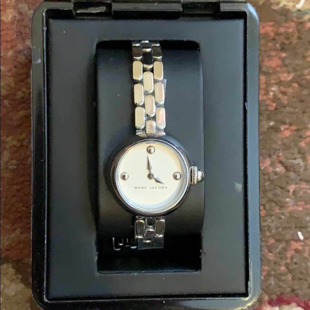 Marc by Marc Jacobs silver band watch